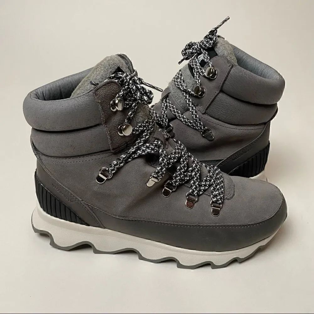 Sorel Kinetic Conquest Boots Quarry Grey Gray 8 Waterproof